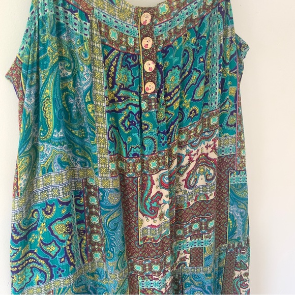 Floral Print Ruffle Hem Y2K Midi Sun Dress - Picture 10 of 14